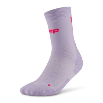 Abbildung von CEP Core Run Ultralight Kompressionssocken Mid Cut Lila, Gr. 34 37 Für verbesserten Komfort beim Laufen und Training