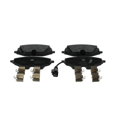 Abbildung von BOSCH 0 986 460 072 Bremsbelagsatz Low Metallic inkl. Verschleißwarnkontakt mit Zubehör VOLKSWAGEN: Golf VIII Schrägheck, Caddy V Kombi