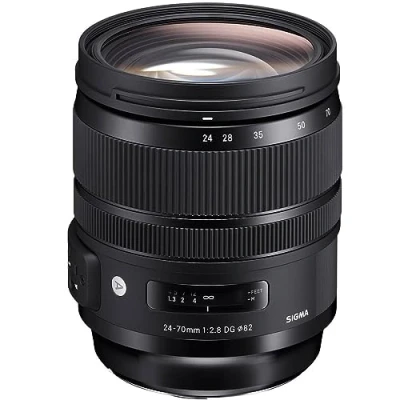 Abbildung von SIGMA 24 70mm F2,8 DG OS HSM Art Objektiv für SD/DP Kameras mit SA Mount Objektivbajonett