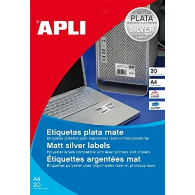 Abbildung von agipa 12975 Typenschild Etiketten, rund, Durchmesser 40 mm, silber