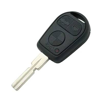 Abbildung von BROVACS Ersatz Schlüsselgehäuse Autoschlüssel Gehäuse Kompatibel mit BMW 3 Tasten Schlüsselloser Eingang Fernbedienung HU58 Klinge PG901A