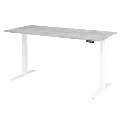 Abbildung von Hammerbacher Schreibtisch XDKB19 Beton/Weiß