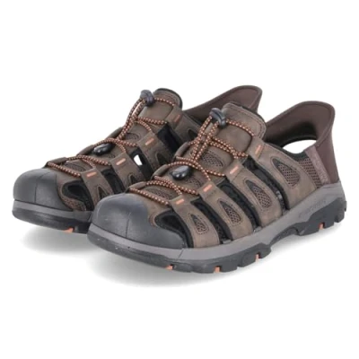 Abbildung von Skechers USA Men&#039;s Herren Tresmen Norvick 205187 Enclosed Slip Ins Fisherman Sandal, Schokolade, 40 EU