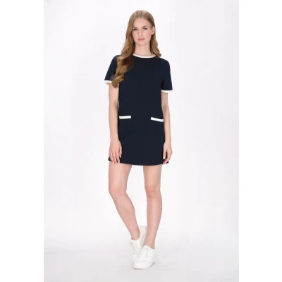 Abbildung von Dreimaster Strickkleid, Damen, Größe: 38, Navy