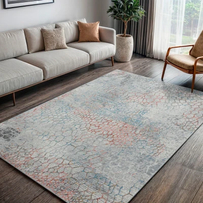 Abbildung von my home Teppich &quot;Jaxyn&quot;, rechteckig, Kurzflor, modernes Design, pflegeleicht, Wohnzimmer