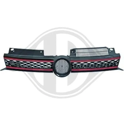 Abbildung von DIEDERICHS HD Tuning 2215840 Kühlergrill Rot, schwarz VOLKSWAGEN: GOLF 6 Variant, kfzteile, kfzteile24, bandel online, bandel, atp autoteile,