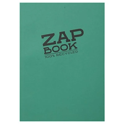 Abbildung von Clairefontaine 3355C Skizzenblock Zap Book (ideal für Skizzen und Zeichnungen, geeignet Trockentechniken, mit Doppelspiralbindung, DIN A4, 14,8 x 21cm, blanko, 80 g) 1 Stück farbig sortiert
