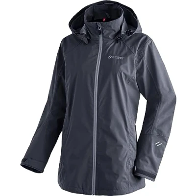 Abbildung von Maier Sports Damen Jacke Partu Long W, wasserdichte Outdoorjacke mit abnehmbarer Kapuze, Funktionsjacke, 38
