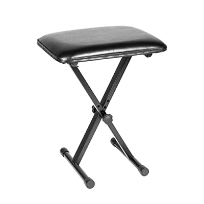 Abbildung von MUSIC STORE Klavierbank (BN1 C V2 Ergonomische Höhenverstellbar 3 Stufen Zusammenklappbar Sitzabmessungen 16.93 x 12.60 in Gewicht 7.3 Kg, Sitzbänke, Keyboard Bänke), Klavierbank, Höhenverstellbar, Ergonomisch