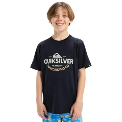 Abbildung von Quiksilver Ev Typed Out T Shirt mit kurzen Ärmeln Kind