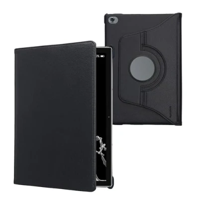 Abbildung von kwmobile Schutzhülle kompatibel mit Huawei MediaPad M5 Lite 10 Hülle 360 Tablet Cover Case Dunkelblau