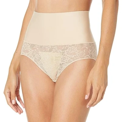 Abbildung von Maidenform TAME YOUR Tummy Shaping Brief FIRM Control Shapewear, Damen, Größe: Large, Nude lace