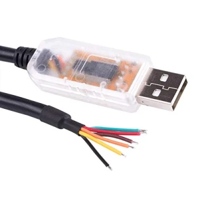 Abbildung von USB auf RS485 Level Serial UART Konverterkabel FT232RL Chipsatz 6 Wege Abisoliertes Kabel WE 1800 BT