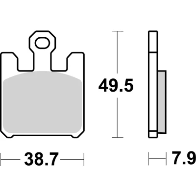 Abbildung von TRW Sinter Street MCB742SV Bremsbelagsatz