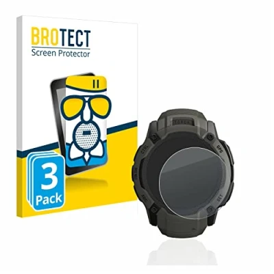 Abbildung von BROTECT Entspiegelungs Schutzglas für Garmin Instinct 2X Solar (3 Stück) Schutz Folie Panzerfolie Glas Matt [Extrem Kratzfest 9H, Anti Reflex]