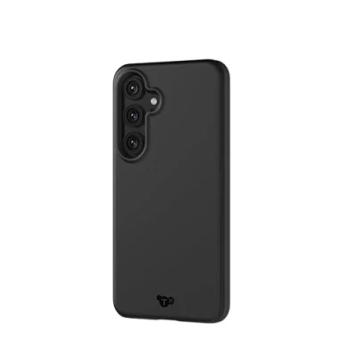 Abbildung von tech21 Evo Lite Hülle für Samsung Galaxy S24, Schwarz, Einfache Telefonhülle, TPU und Biologisch abbaubar, Fallschutz: 3m