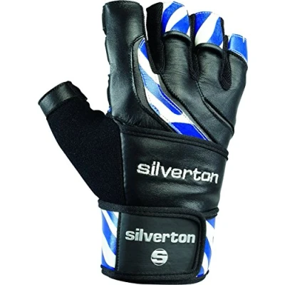 Abbildung von Silverton Erwachsene Handschuhe Power Stripes, schwarz/Blau, M