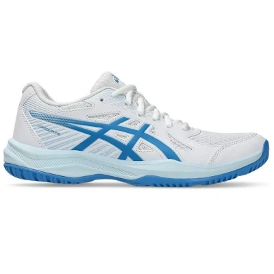 Abbildung von Asics Upcourt 6 Multicourt Tennisschuh, Damen, Größe: 41.5, White/blue coast Schuhe
