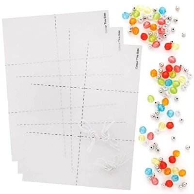 Abbildung von Baker Ross FE531 Bettelarmband mit Schrumpffolie Bastelset 3er Pack, Perfekt für Mädchen zum basteln und Bemalen als Kinderschmuck, Kindergeburtstag
