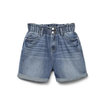 Abbildung von Vero Moda Vmlyra Paperbag Jeans Shorts, Damen, Größe: XS, Medium blue denim