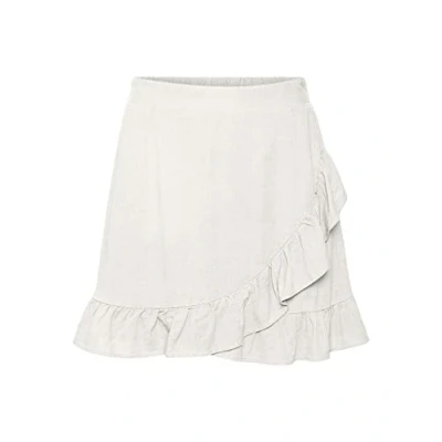 Abbildung von Vero Moda Women&#039;s VMMYMILO HW Mini Skirt WVN GA Rock, Snow White, S