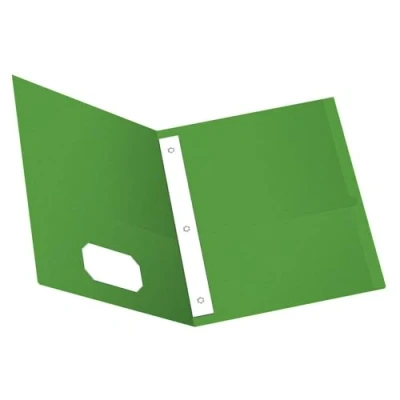 Abbildung von Oxford Twin Pocket Mappe mit Verschlüssen, Briefgröße, hellgrün, 25 Stück pro Box (57703)