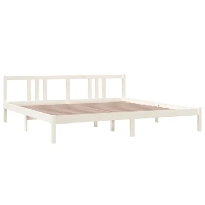 Abbildung von vidaXL Bettgestell Weiß 200x200 cm Holzwerkstoff
