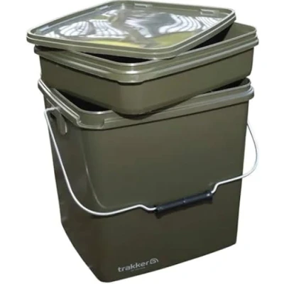Abbildung von Trakker Olive Square Container 13L Futtereimer