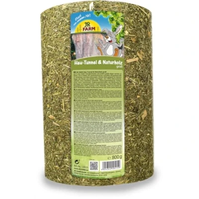Abbildung von JR Farm Heu Tunnel + Naturholz groß 750 g