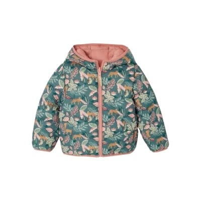 Abbildung von Vertbaudet Leichte Mädchen Wende Steppjacke mit Recycling Polyester aprikose pudrig 98/104