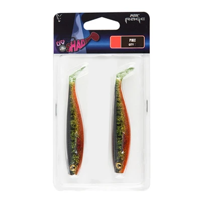 Abbildung von Fox Rage Pro Shad Pack 14cm/5.5&quot; UV Pike (2pcs) Gummifisch