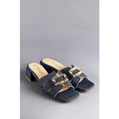 Abbildung von Aniston SHOES Pantolette, Sommerschuh, Festtagsschuh, Blockabsatz NEUE KOLLEKTION