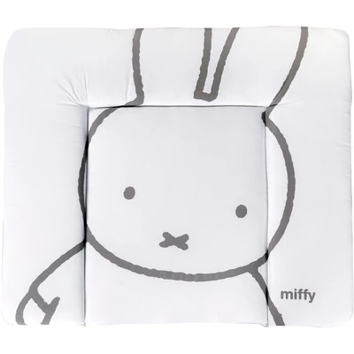 Abbildung von roba Wickelauflage &quot;miffy Hase, weiß &amp; grau, 85 x 75 cm&quot;