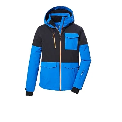 Abbildung von killtec Jungen Skijacke/Funktionsjacke mit Kapuze und Schneefang KSW 149 BYS SKI JCKT, blau, 164, 41185 000