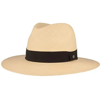 Abbildung von Breiter ORIGINAL Panamahut Strohhut aus Ecuador Sonnenhut Handgeflochten Sommerhut UV Schutz 50+ Bruchschutz