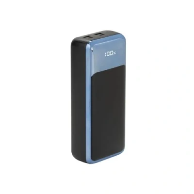 Abbildung von RIVACASE VA1080 Powerbank 30000 mAh, QC/PD 65W Schnelladestation kompatibel mit Laptops, Tragbares Ladegerät LCD Display, 2 Eingängen und 4 Ausgängen, Perfekt für MacBook, iPhone, Dell, HP, u.a.