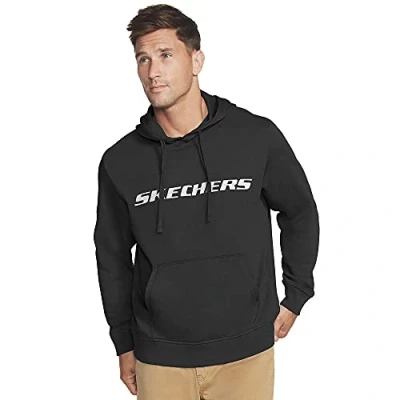 Abbildung von Skechers Heritage Pullover Hoodie. Herren. Sweatshirts. schwarz