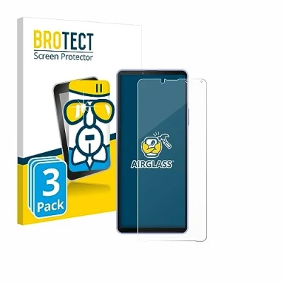 Abbildung von BROTECT Schutzglas für Sony Xperia 10 IV (3 Stück) Schutzfolie Panzer Folie Glas [Extrem Kratzfest 9H, Anti Fingerprint, Ultra Transparent]