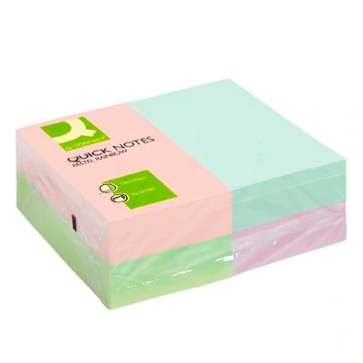 Abbildung von Q Connect KF01349 Haftnotizen Quick Notes pastellfarben, 125 x 75 mm