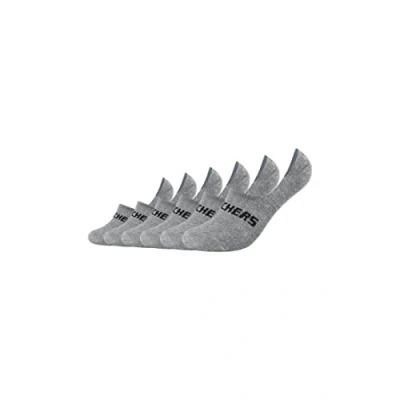 Abbildung von Skechers Basic Footies Ventilation 6PACK Füßlinge, Größe: 35 38, Light grey melange