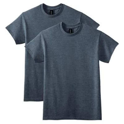 Abbildung von Gildan Unisex Erwachsene DryBlend T Shirt, Style G8000, Multipack Hemd, Dark Heather (2er Pack), L