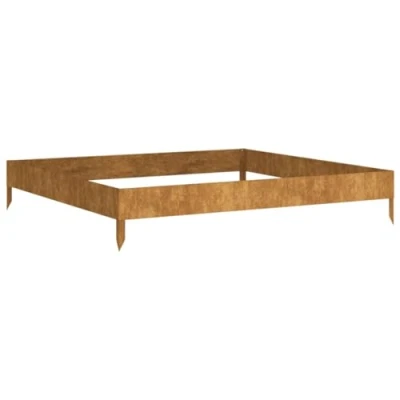 Abbildung von vidaXL Hochbeet 100x100x18,5 cm Cortenstahl (1 St)