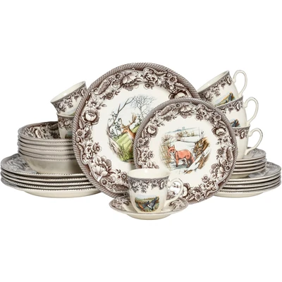 Abbildung von CreaTable Kombiservice &quot;Haydon Grove, Kombi Service 30 tlg&quot;, (Set, tlg.), Tiermotive, Landhausstil