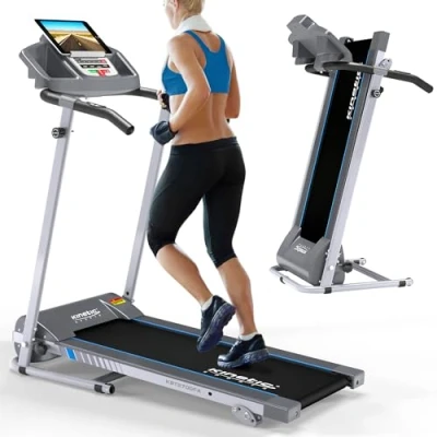 Abbildung von Kinetic Sports Laufband, klappbar, Konsole mit LCD Display, 750 Watt Motor, bis 10 km/h