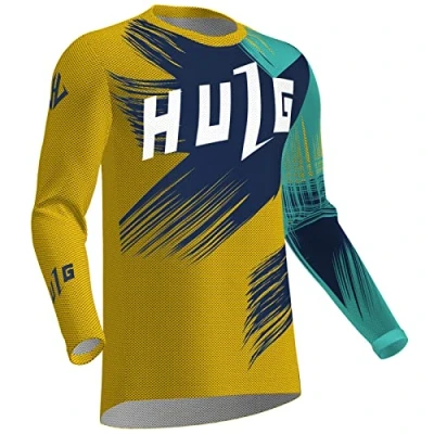 Abbildung von Radfahren Jersey Herren Mountainbike Motocross Langarm MTB T Shirt,Shirt Downhill Fahrrad Schnelltrocknend (Color 29,XXS)