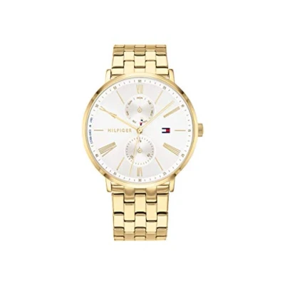 Abbildung von Tommy Hilfiger Dressed UP Uhr goldcoloured, Damen, Größe: One Size, Gold coloured