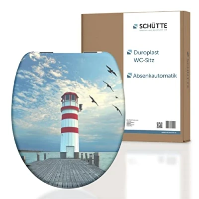 Abbildung von Schütte WC Sitz Lighthouse, Duroplast, mit Absenkautomatik