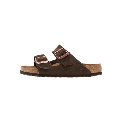 Abbildung von Birkenstock Arizona SOFT Footbed Unisex Pantolette flach, Größe: 42, Mocca Schuhe