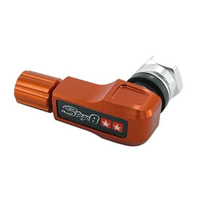Abbildung von Reifenventil Stage6 CNC, 90 Grad gewinkelt, orange