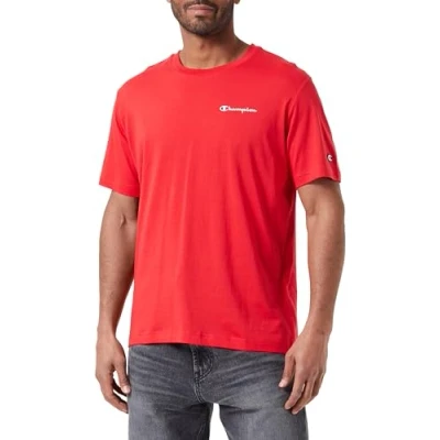 Abbildung von Champion Icons Crewneck Small LOGO Tshirt basic, Herren, Größe: Medium, Red